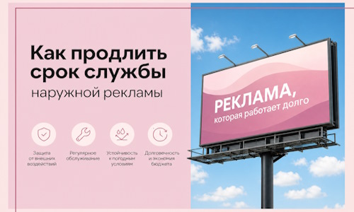 Как продлить срок службы наружной рекламы в  Барабинске