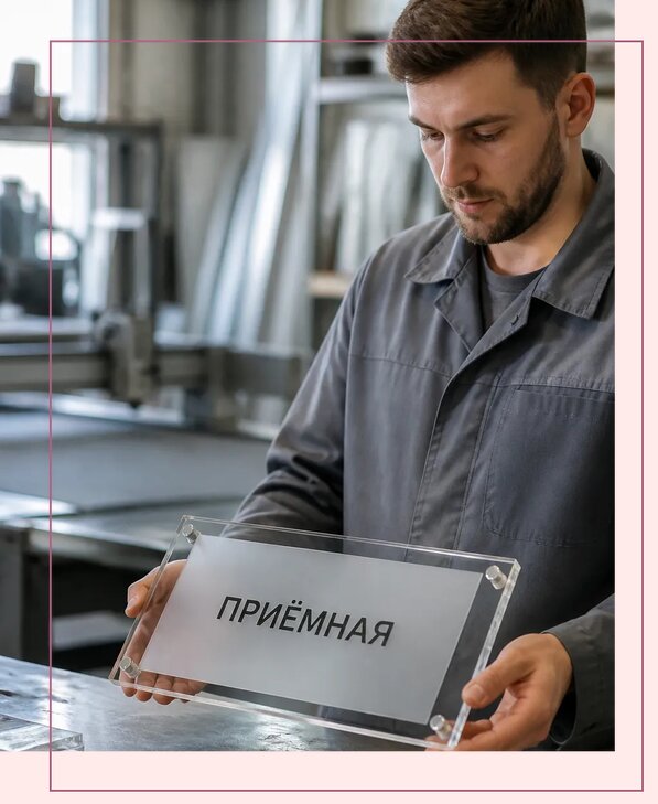 Таблички из оргстекла на заказ в Барабинске от 3961 р. | Аванза-Ббн